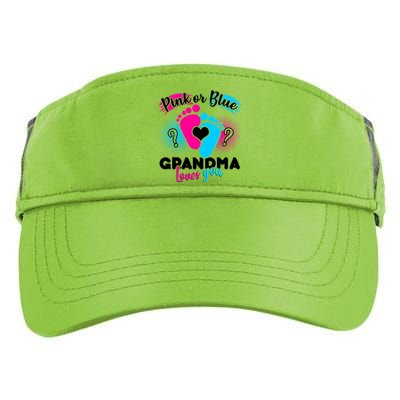 Pink or Blue Grandma Loves You Adult Drive Performance Visor