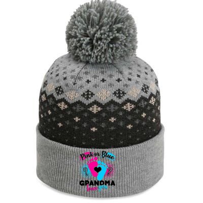 Pink or Blue Grandma Loves You The Baniff Cuffed Pom Beanie