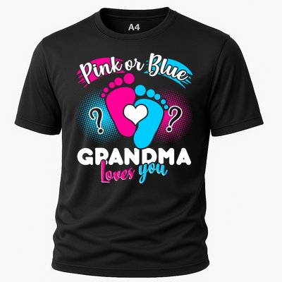 Pink or Blue Grandma Loves You Cooling Performance Crew T-Shirt