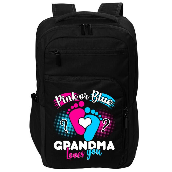 Pink or Blue Grandma Loves You Impact Tech Backpack