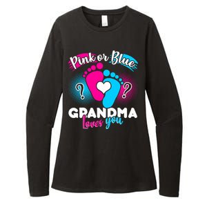 Pink or Blue Grandma Loves You Womens CVC Long Sleeve Shirt