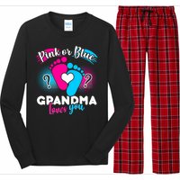 Pink or Blue Grandma Loves You Long Sleeve Pajama Set