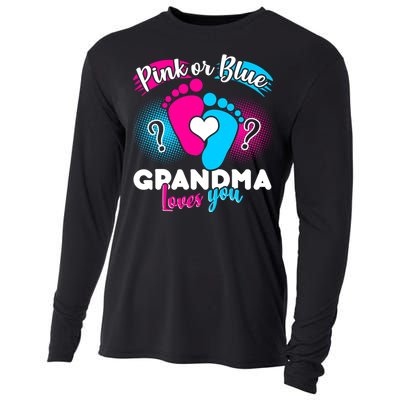 Pink or Blue Grandma Loves You Cooling Performance Long Sleeve Crew