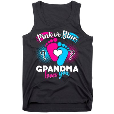 Pink or Blue Grandma Loves You Tank Top