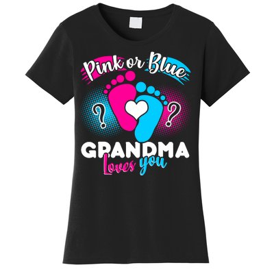 Pink or Blue Grandma Loves You Women's T-Shirt