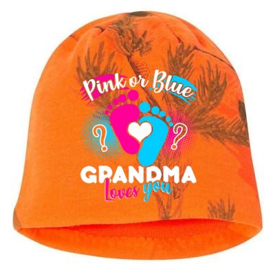 Pink or Blue Grandma Loves You Kati - Camo Knit Beanie