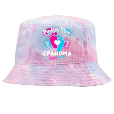 Pink or Blue Grandma Loves You Tie-Dyed Bucket Hat