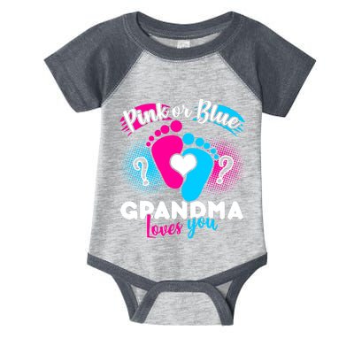 Pink or Blue Grandma Loves You Infant Baby Jersey Bodysuit