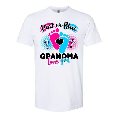 Pink or Blue Grandma Loves You Softstyle CVC T-Shirt