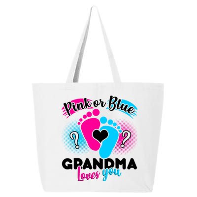 Pink or Blue Grandma Loves You 25L Jumbo Tote