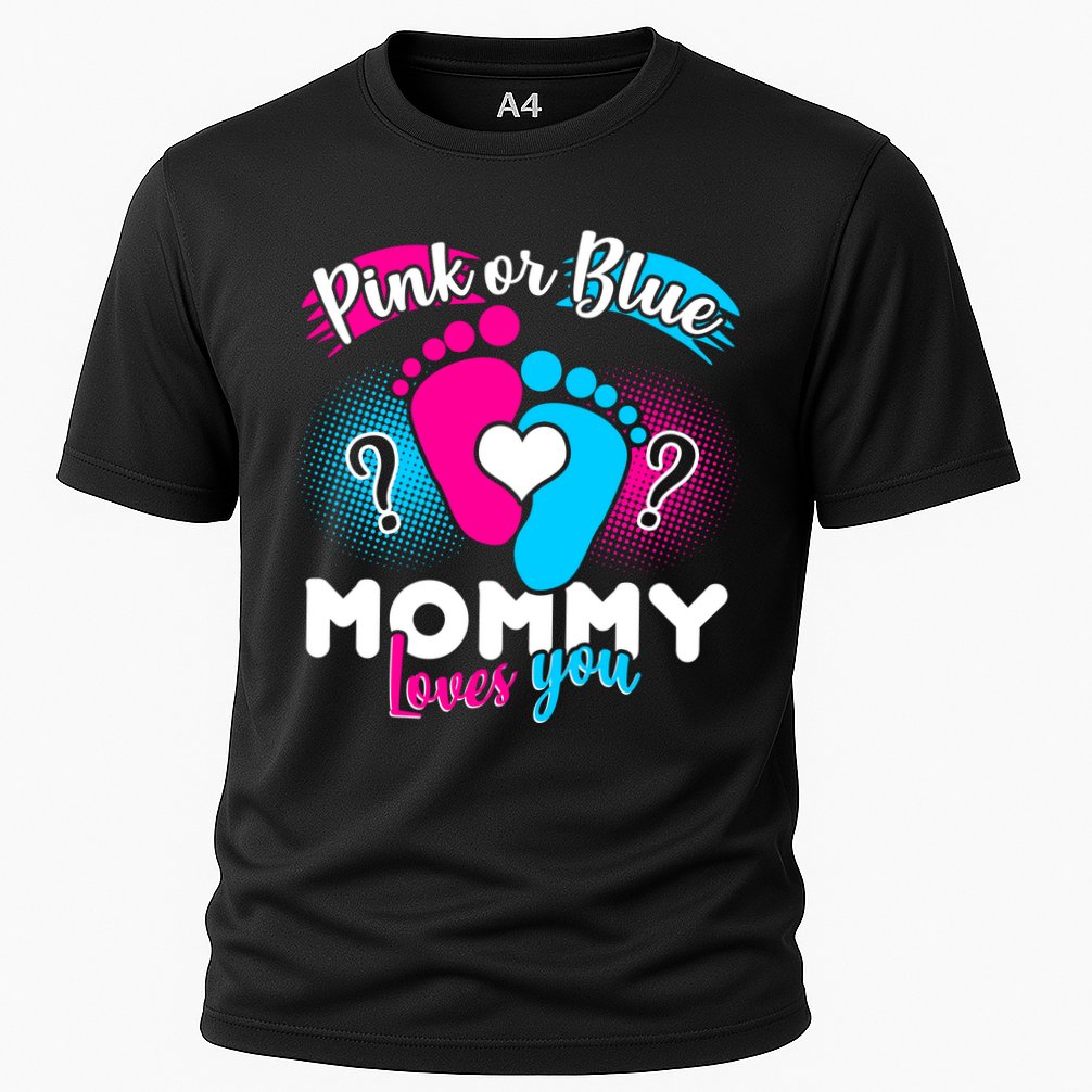 Pink or Blue Mommy Loves You Performance Shirt