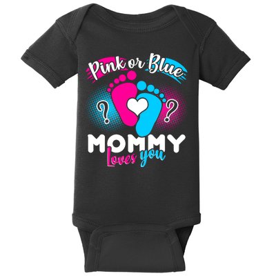 Pink or Blue Mommy Loves You Baby Bodysuit