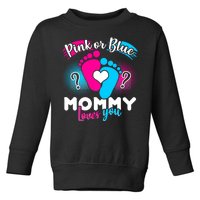 Pink or Blue Mommy Loves You Toddler Sweatshirt