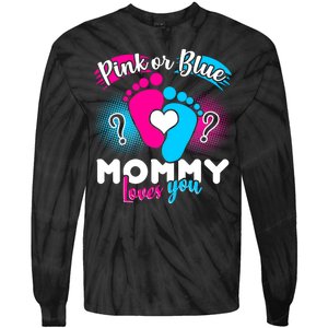 Pink or Blue Mommy Loves You Tie-Dye Long Sleeve Shirt