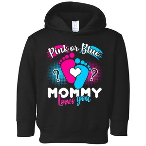 Pink or Blue Mommy Loves You Toddler Hoodie