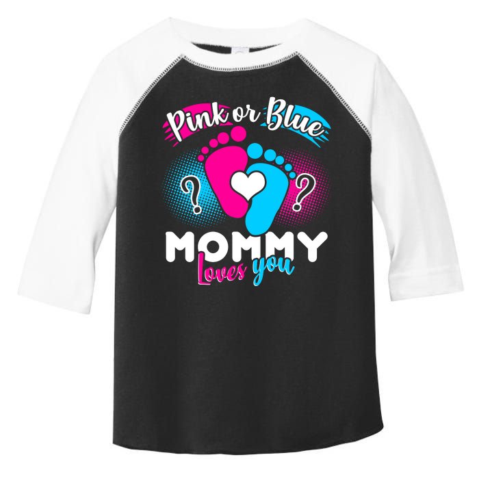 Pink or Blue Mommy Loves You Toddler Fine Jersey T-Shirt