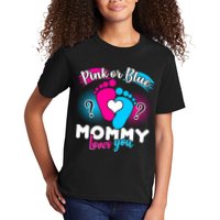 Pink or Blue Mommy Loves You Kids T-Shirt