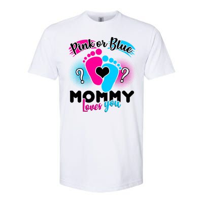 Pink or Blue Mommy Loves You Softstyle® CVC T-Shirt