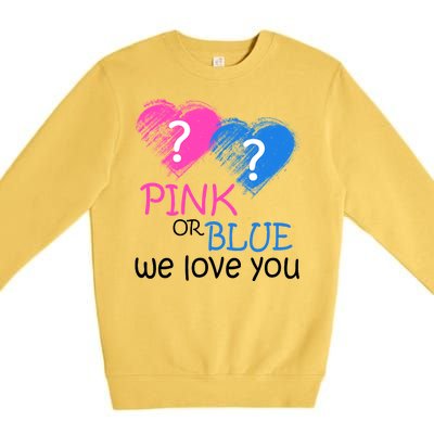 Pink or Blue We Love You Premium Crewneck Sweatshirt