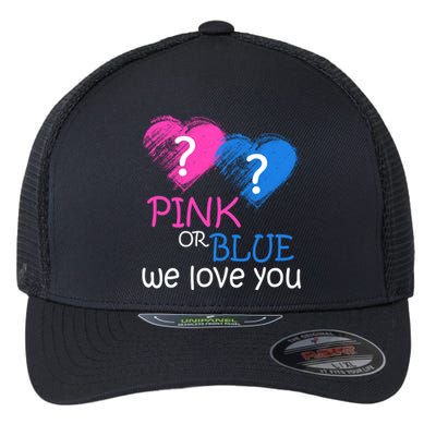 Pink or Blue We Love You Flexfit Unipanel Trucker Cap