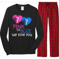 Pink or Blue We Love You Long Sleeve Pajama Set