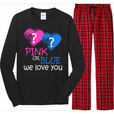 Pink or Blue We Love You Long Sleeve Pajama Set