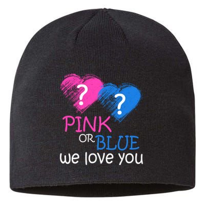 Pink or Blue We Love You Sustainable Beanie