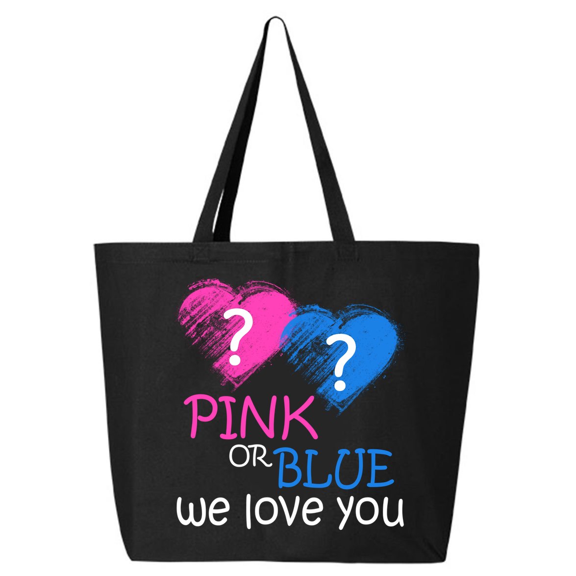 Pink or Blue We Love You 25L Jumbo Tote