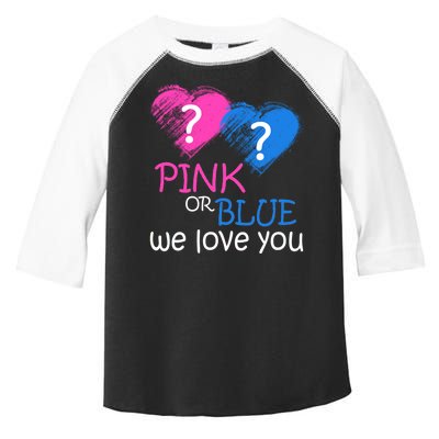 Pink or Blue We Love You Toddler Fine Jersey T-Shirt