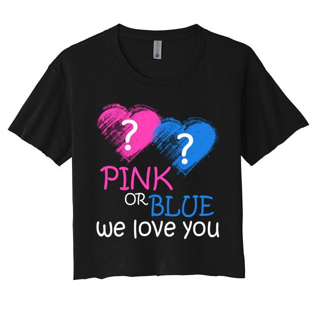 Pink or Blue We Love You Crop Top