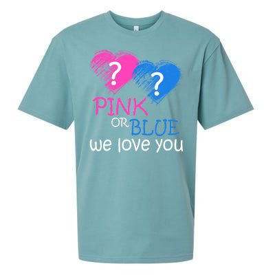 Pink or Blue We Love You Sueded Cloud Jersey T-Shirt