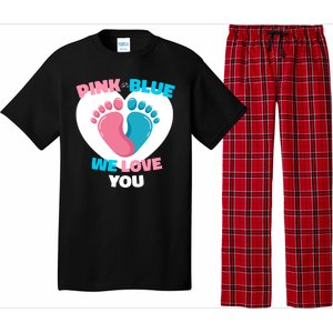 Pink Or Blue We Love You Gender Reval Pajama Set