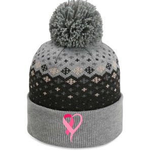 Pink Ribbon Of Love Breast Cancer Awareness The Baniff Cuffed Pom Beanie