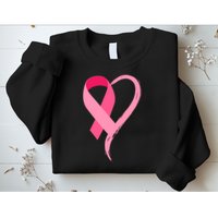 Pink Ribbon Of Love Breast Cancer Awareness Sweatshirt