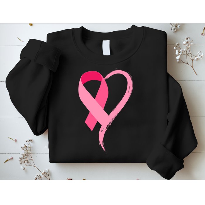 Pink Ribbon Of Love Breast Cancer Awareness Sweatshirt