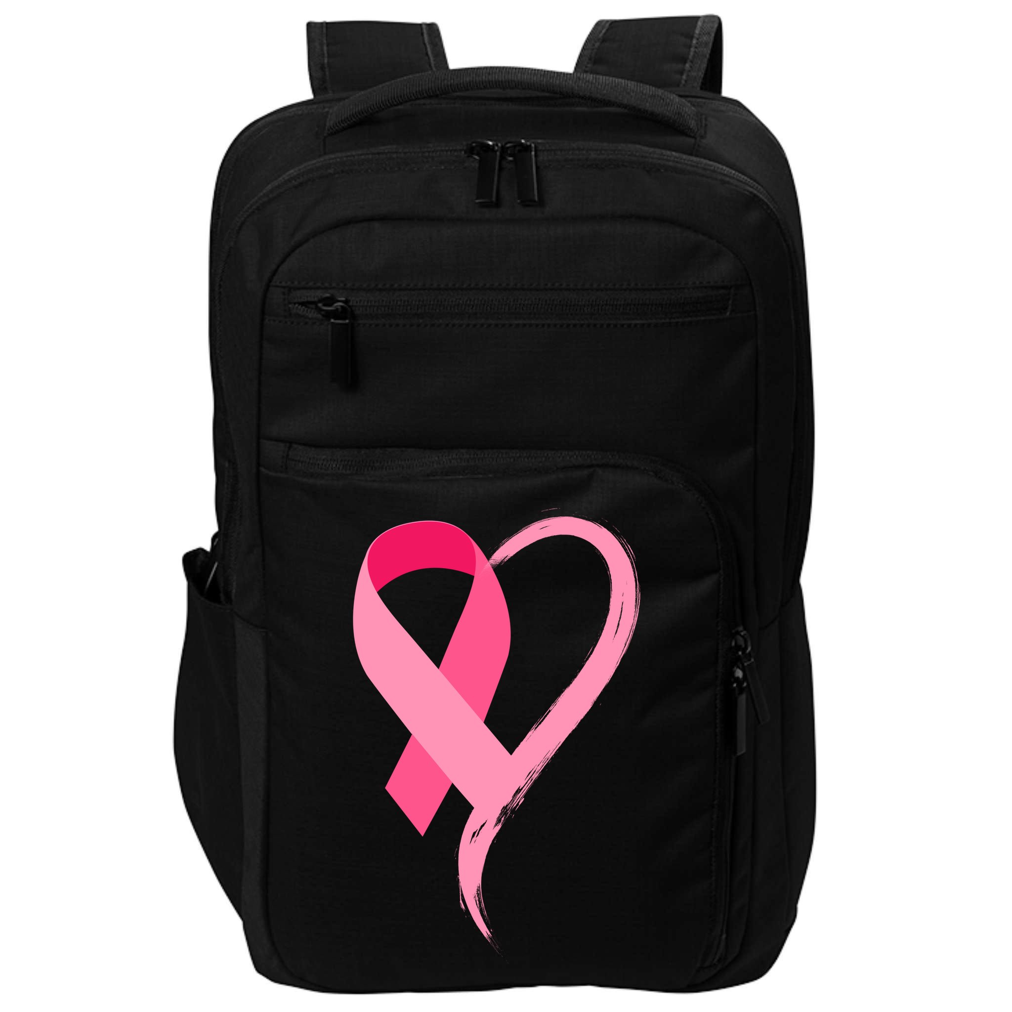 Pink Ribbon Of Love Breast Cancer Awareness Impact Tech Backpack