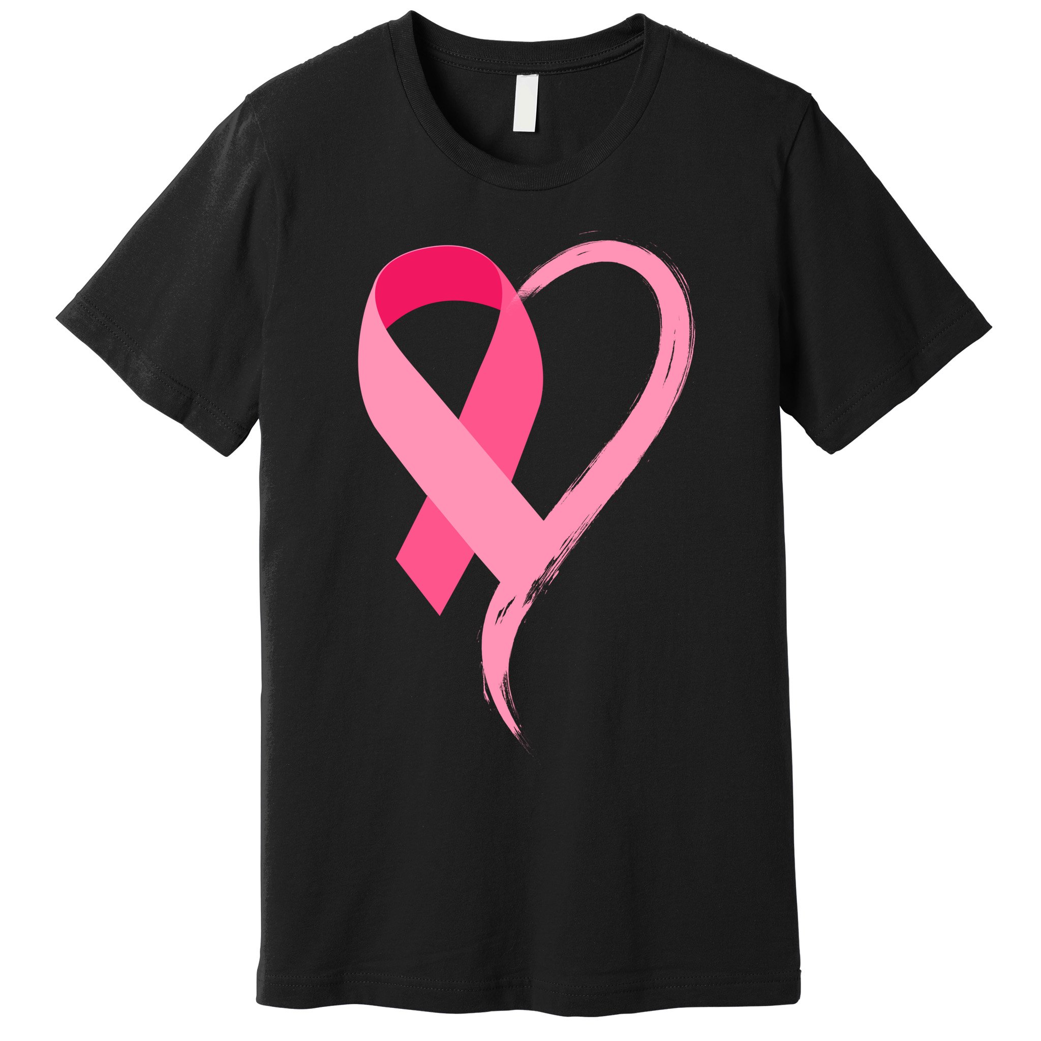 Pink Ribbon Of Love Breast Cancer Awareness Premium T-Shirt