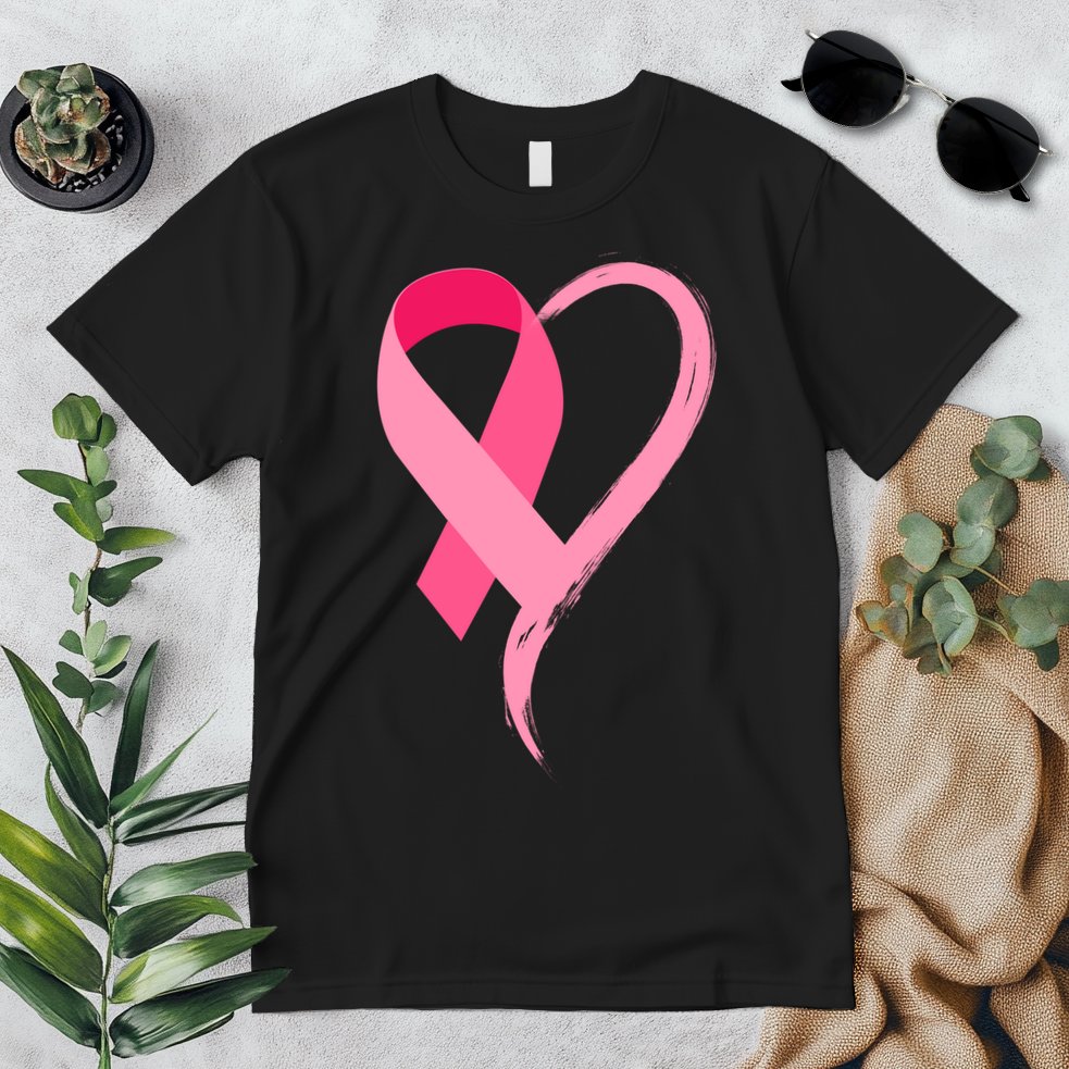 Pink Ribbon Of Love Breast Cancer Awareness Premium T-Shirt