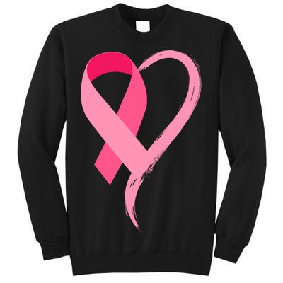 Pink Ribbon Of Love Breast Cancer Awareness Tall Sweatshirt