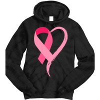 Pink Ribbon Of Love Breast Cancer Awareness Tie Dye Hoodie