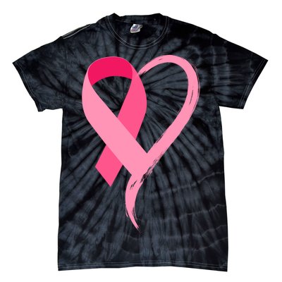 Pink Ribbon Of Love Breast Cancer Awareness Tie-Dye T-Shirt