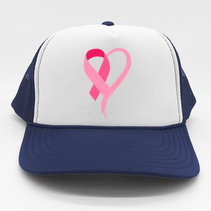 Pink Ribbon Of Love Breast Cancer Awareness Trucker Hat