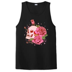 Pink Roses Skull Tattoo  PosiCharge Competitor Tank