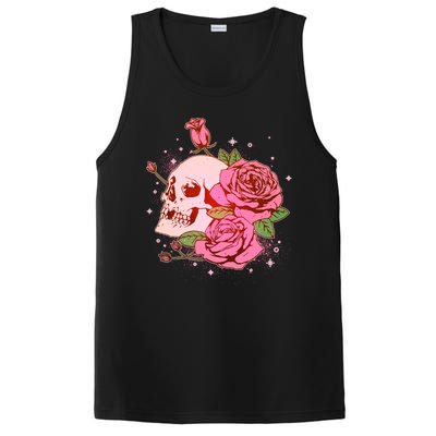 Pink Roses Skull Tattoo  PosiCharge Competitor Tank