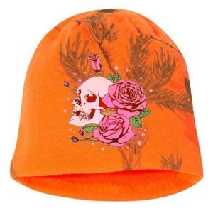 Pink Roses Skull Tattoo  Kati - Camo Knit Beanie