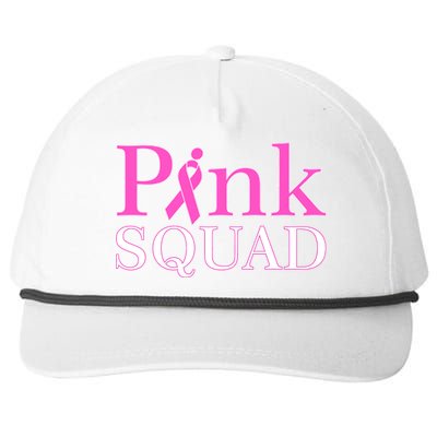 Pink Squad Snapback Five-Panel Rope Hat