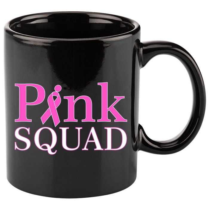Pink Squad 11oz C Handle Ceramic Mug