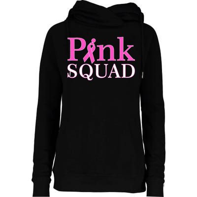 Pink Squad Womens Funnel Neck Pullover Hood