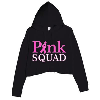 Pink Squad Crop Fleece Hoodie