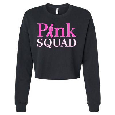 Pink Squad Cropped Pullover Crew